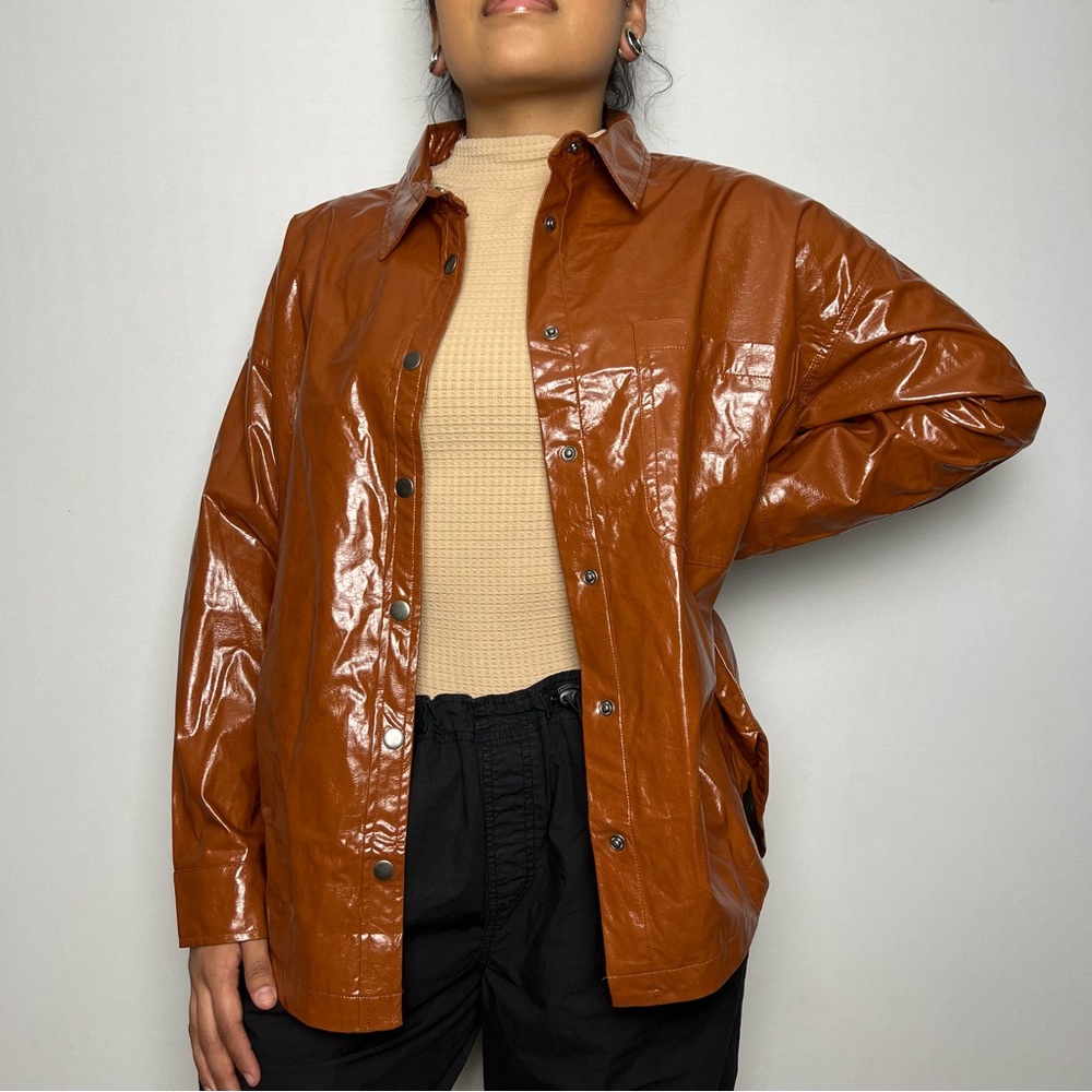 91. Cotton On Vegan Leather Shirt
